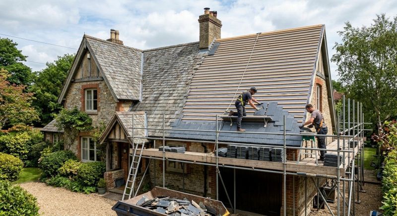 Slate Roof Replacement in Morrow County, OH
