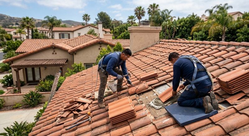 Spanish Tile Roof Repair in Morrow County, OH