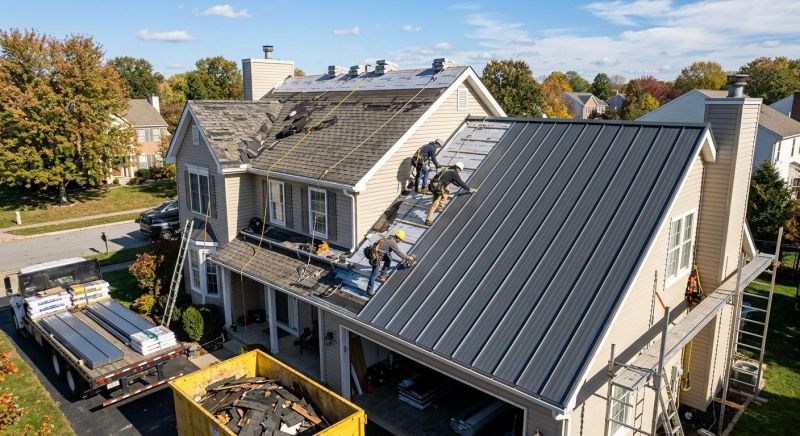 Steel Roof Replacement in Marion, OH