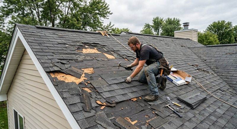 Storm Damage Roof Repair in Delaware, OH