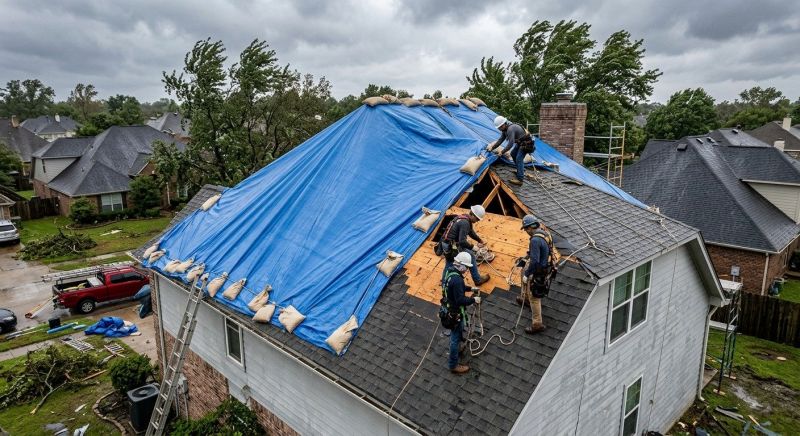 Storm Damage Roof Repair in Shelby, OH