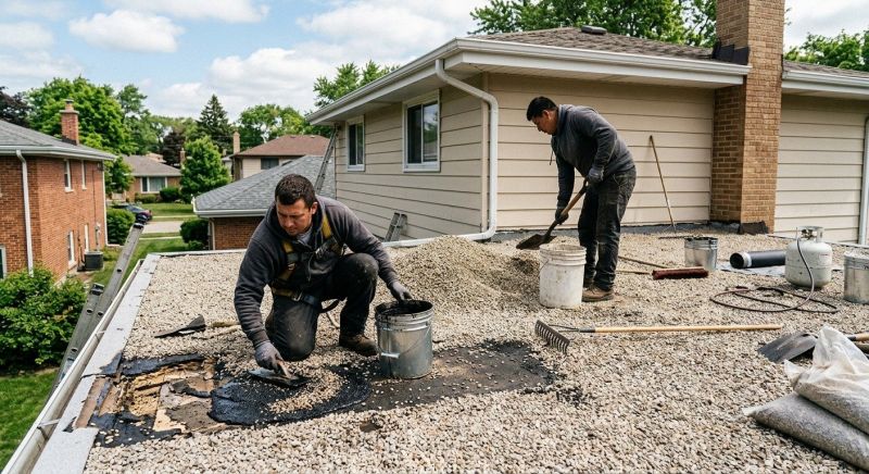 Tar And Gravel Roof Repair in Bellville, OH