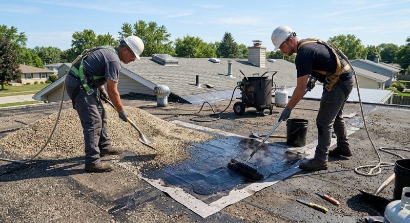 Tar And Gravel Roof Repair in Bellville, OH