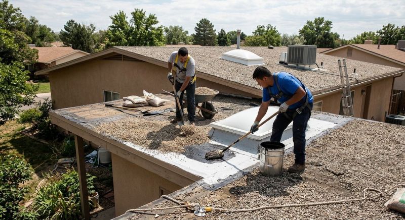 Tar And Gravel Roof Repair in Chesterville, OH