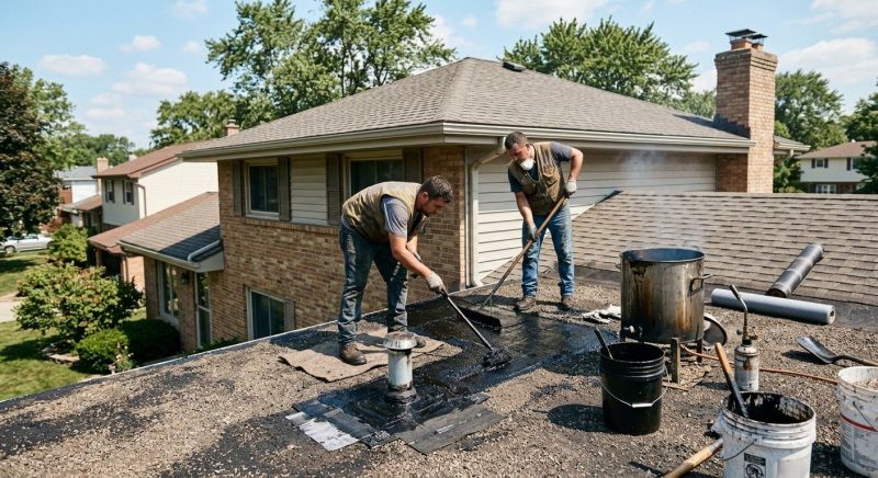 Tar Roof Repair in Fredericktown, OH