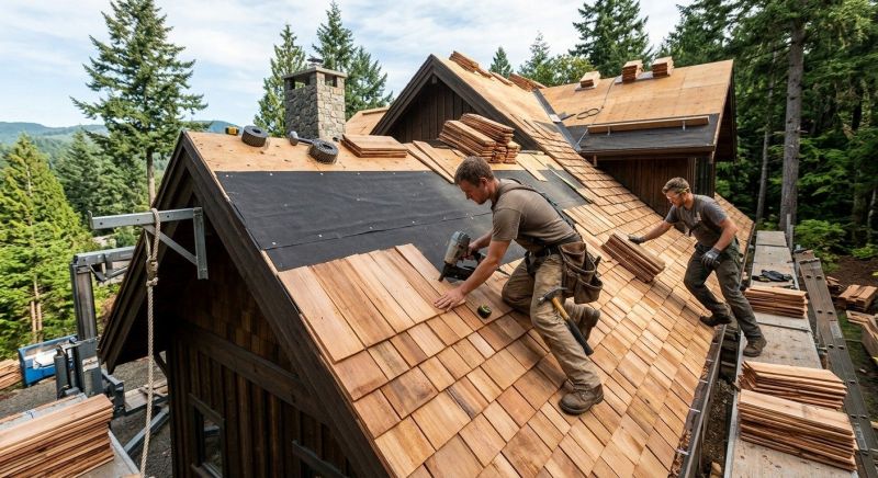 Wood Roofing Installation in Waldo, OH