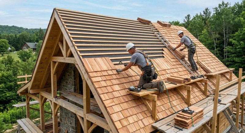 Wood Roofing Installation in Waldo, OH