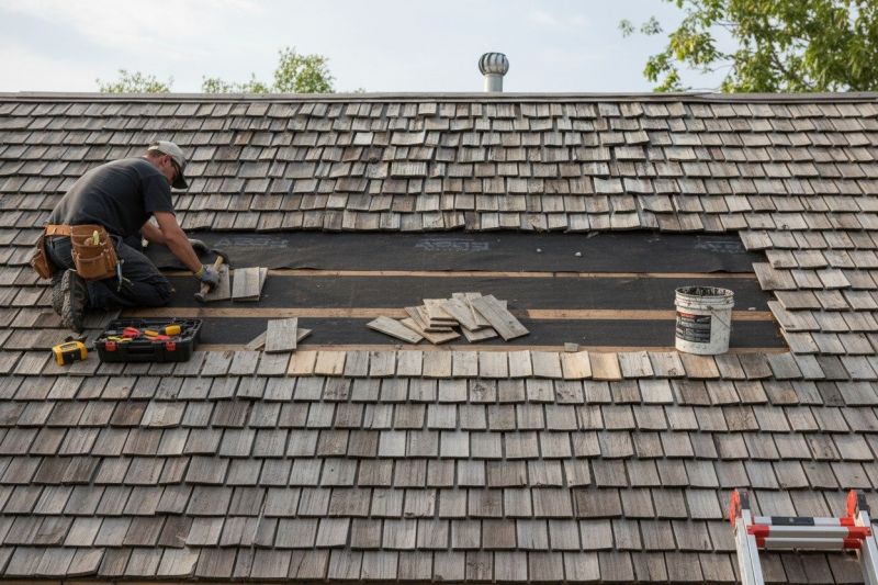 Wood Shake Roof Repair in Sunbury, OH