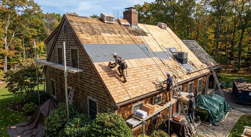 Wood Shingle Roof Replacement in Morrow County, OH